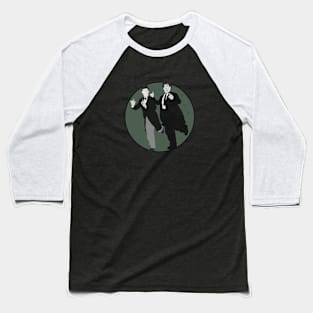 Grunge Urban Laurel and Hardy - Sage Green Baseball T-Shirt